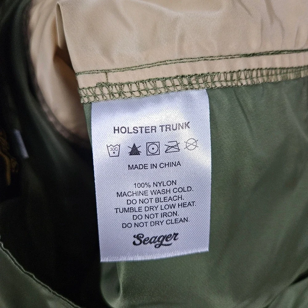 Seager Co (Men's 34) Green Everyday Holster Trunk Board Shorts Swim Surf Shorts